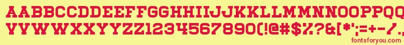Illiead Font – Red Fonts on Yellow Background