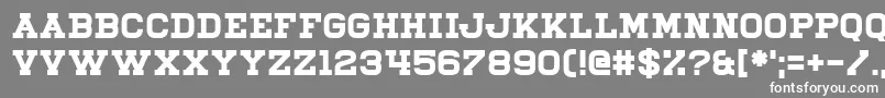 フォントIlliead – 灰色の背景に白い文字