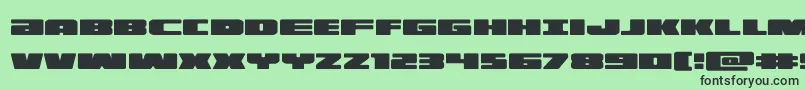 illumino Font – Black Fonts on Green Background