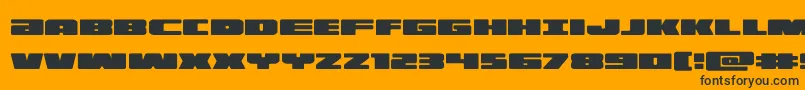 illumino-fontti – mustat fontit oranssilla taustalla