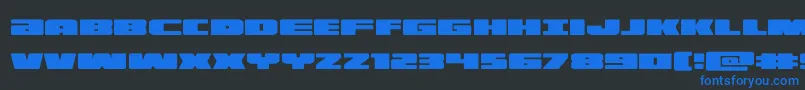 illumino Font – Blue Fonts on Black Background