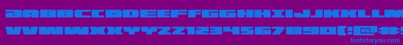 illumino Font – Blue Fonts on Purple Background