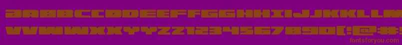 illumino Font – Brown Fonts on Purple Background