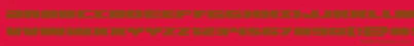 illumino Font – Brown Fonts on Red Background