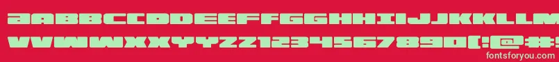 illumino Font – Green Fonts on Red Background