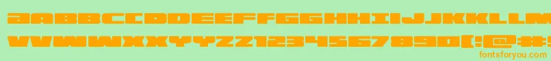 illumino Font – Orange Fonts on Green Background