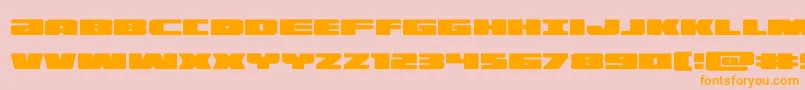 illumino Font – Orange Fonts on Pink Background