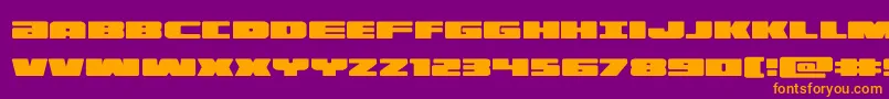 illumino Font – Orange Fonts on Purple Background