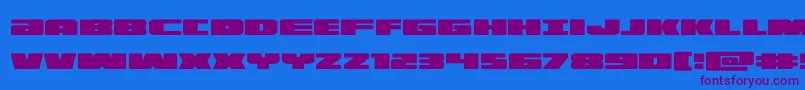 illumino Font – Purple Fonts on Blue Background