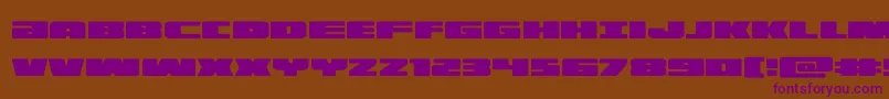 illumino Font – Purple Fonts on Brown Background