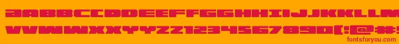 illumino Font – Red Fonts on Orange Background