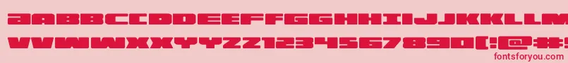 illumino Font – Red Fonts on Pink Background