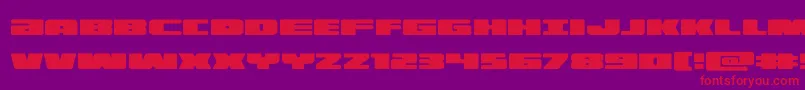 illumino Font – Red Fonts on Purple Background