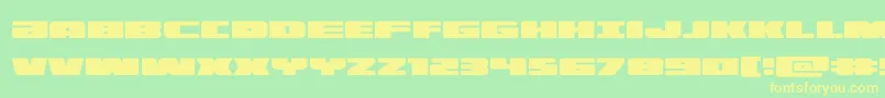 illumino Font – Yellow Fonts on Green Background