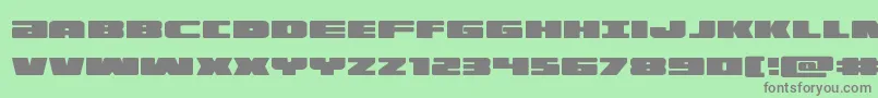 illumino Font – Gray Fonts on Green Background