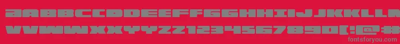 Police illumino – polices grises sur fond rouge