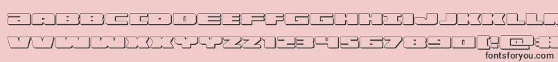 illumino3d Font – Black Fonts on Pink Background