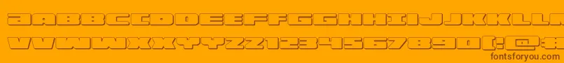 illumino3d Font – Brown Fonts on Orange Background