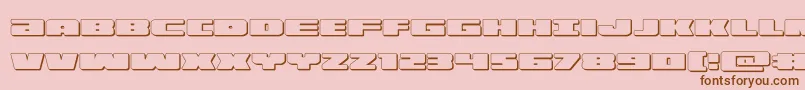 illumino3d Font – Brown Fonts on Pink Background