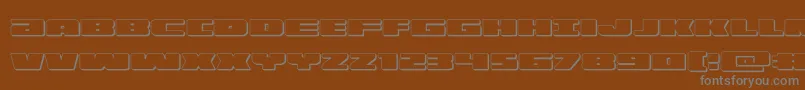 illumino3d Font – Gray Fonts on Brown Background