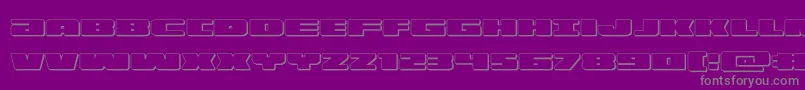 illumino3d Font – Gray Fonts on Purple Background