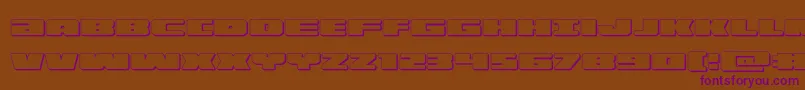 illumino3d Font – Purple Fonts on Brown Background