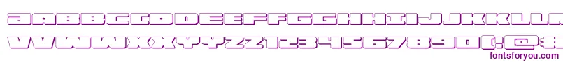 illumino3d Font – Purple Fonts on White Background