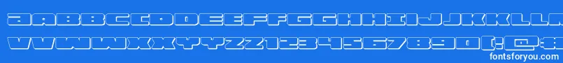 illumino3d Font – White Fonts on Blue Background