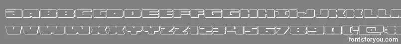 illumino3d Font – White Fonts on Gray Background
