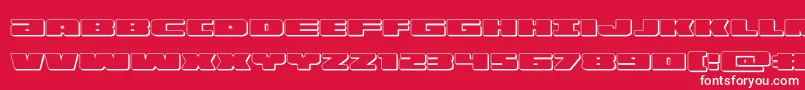 illumino3d Font – White Fonts on Red Background