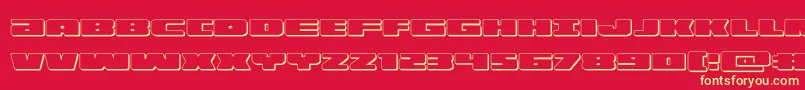 illumino3d Font – Yellow Fonts on Red Background