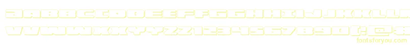 illumino3d Font – Yellow Fonts on White Background