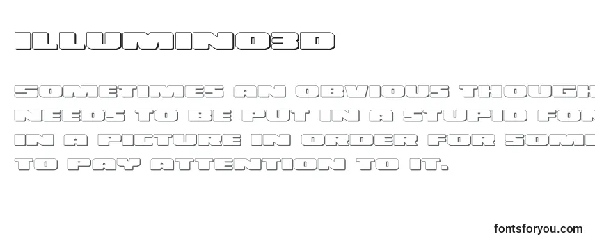 Шрифт Illumino3d (130145)