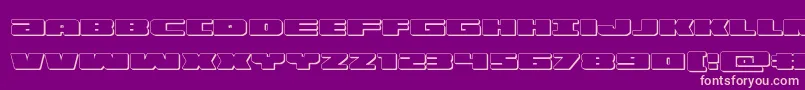 illumino3d-Schriftart – Rosa Schriften auf violettem Hintergrund