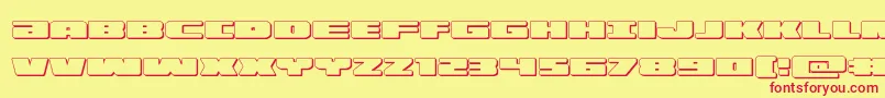 illumino3d Font – Red Fonts on Yellow Background