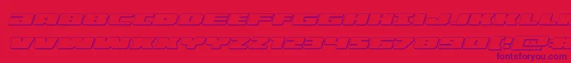 illumino3dital Font – Purple Fonts on Red Background