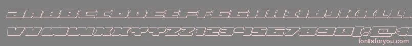 illumino3dital Font – Pink Fonts on Gray Background