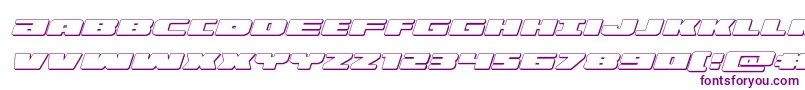 illumino3dital Font – Purple Fonts on White Background