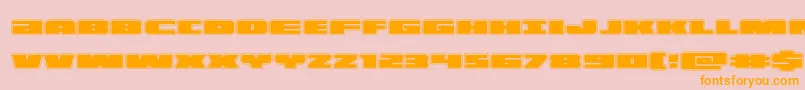 illuminoacad Font – Orange Fonts on Pink Background