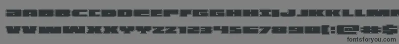 illuminoacad Font – Black Fonts on Gray Background