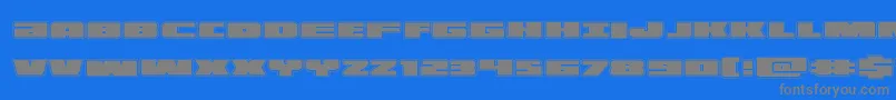 illuminoacad Font – Gray Fonts on Blue Background