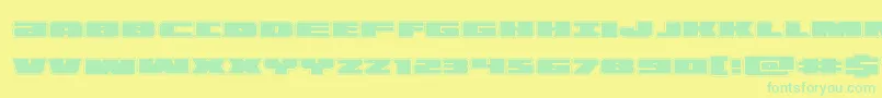 Шрифт illuminoacad – зелёные шрифты на жёлтом фоне