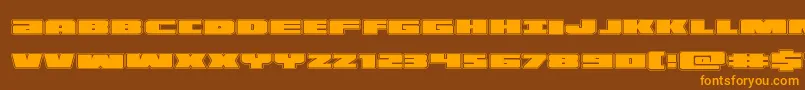 illuminoacad Font – Orange Fonts on Brown Background