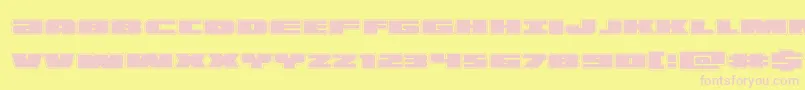 illuminoacad Font – Pink Fonts on Yellow Background