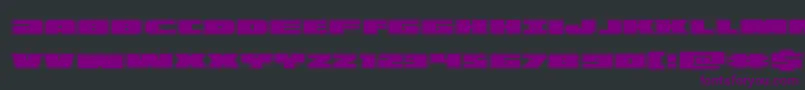 illuminoacad-fontti – violetit fontit mustalla taustalla