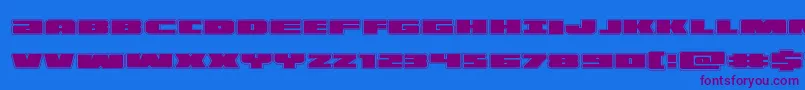 illuminoacad Font – Purple Fonts on Blue Background
