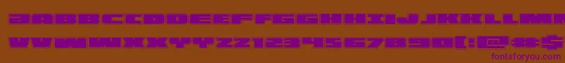 illuminoacad Font – Purple Fonts on Brown Background