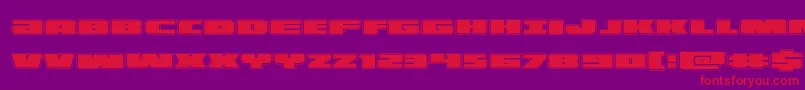 illuminoacad Font – Red Fonts on Purple Background