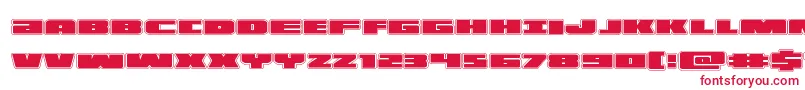 illuminoacad Font – Red Fonts on White Background