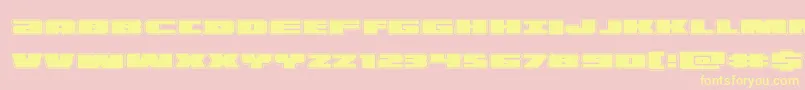 Шрифт illuminoacad – жёлтые шрифты на розовом фоне